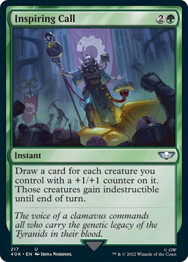 Inspiring Call [Warhammer 40,000] Magic: The Gathering