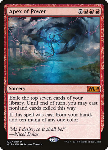 Apex of Power [Core Set 2019] Magic: The Gathering