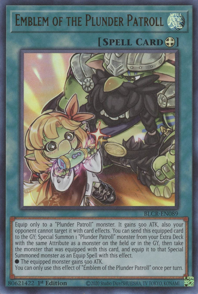 Emblem of the Plunder Patroll [BLCR-EN089] Ultra Rare Yu-Gi-Oh!