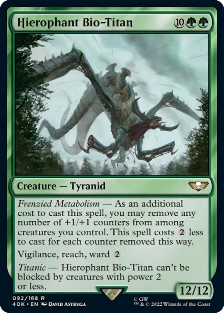 Hierophant Bio-Titan (Surge Foil) [Warhammer 40,000] Magic: The Gathering
