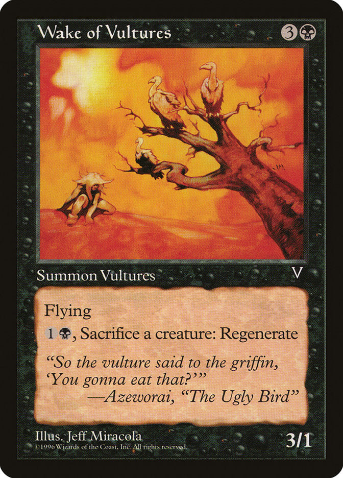 Wake of Vultures [Visions] Magic: The Gathering