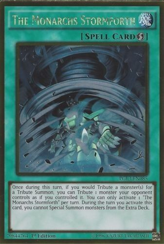 The Monarchs Stormforth [PGL3-EN085] Gold Rare Yu-Gi-Oh!