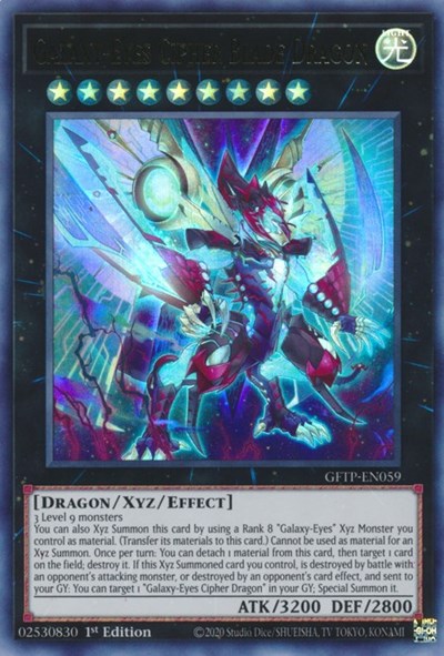 Galaxy-Eyes Cipher Blade Dragon [GFTP-EN059] Ultra Rare Yu-Gi-Oh!