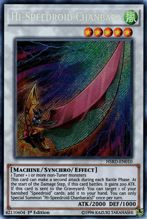 Hi-Speedroid Chanbara [HSRD-EN010] Secret Rare Yu-Gi-Oh!