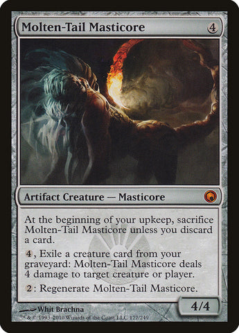 Molten-Tail Masticore [Scars of Mirrodin] Magic: The Gathering