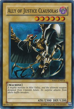 Ally of Justice Clausolas [HA01-EN014] Super Rare Yu-Gi-Oh!