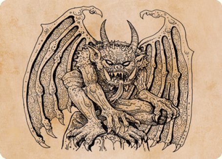 Cloister Gargoyle (Showcase) Art Card [Dungeons & Dragons: Adventures in the Forgotten Realms Art Series] Magic: The Gathering
