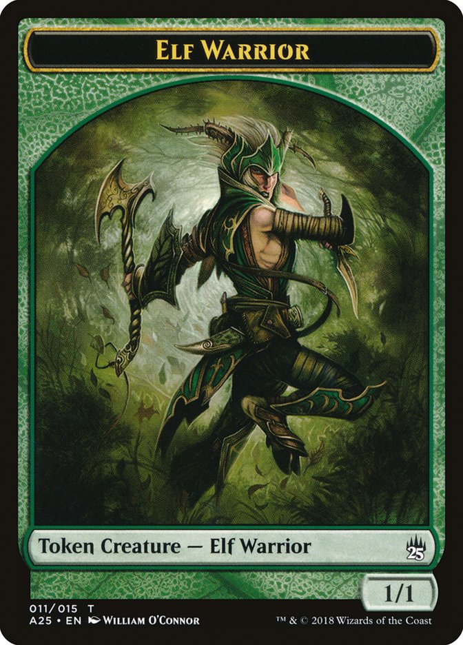 Elf Warrior Token [Masters 25 Tokens] Magic: The Gathering