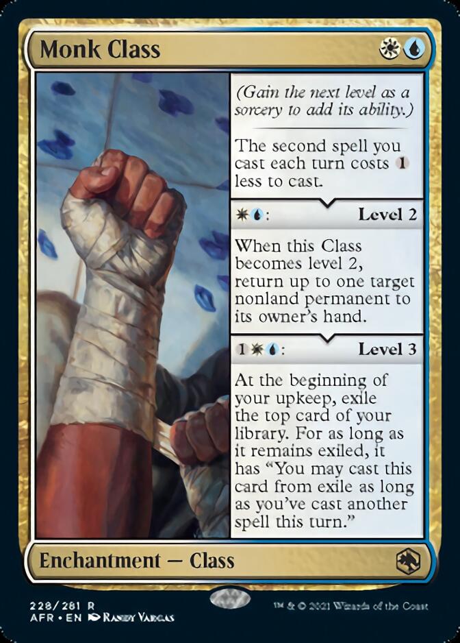 Monk Class [Dungeons & Dragons: Adventures in the Forgotten Realms] Magic: The Gathering