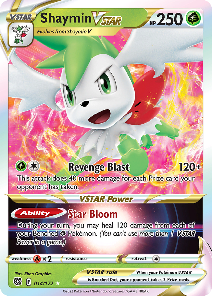 Shaymin VSTAR (014/172) (Jumbo Card) [Sword & Shield: Brilliant Stars] Pokémon