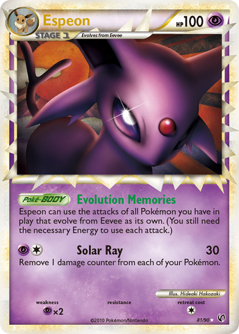 Espeon (81/90) [HeartGold & SoulSilver: Undaunted] Pokémon