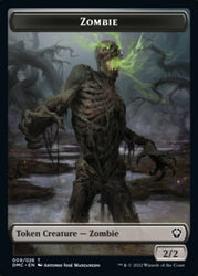 Phyrexian // Zombie Double-Sided Token [Dominaria United Tokens] Magic: The Gathering