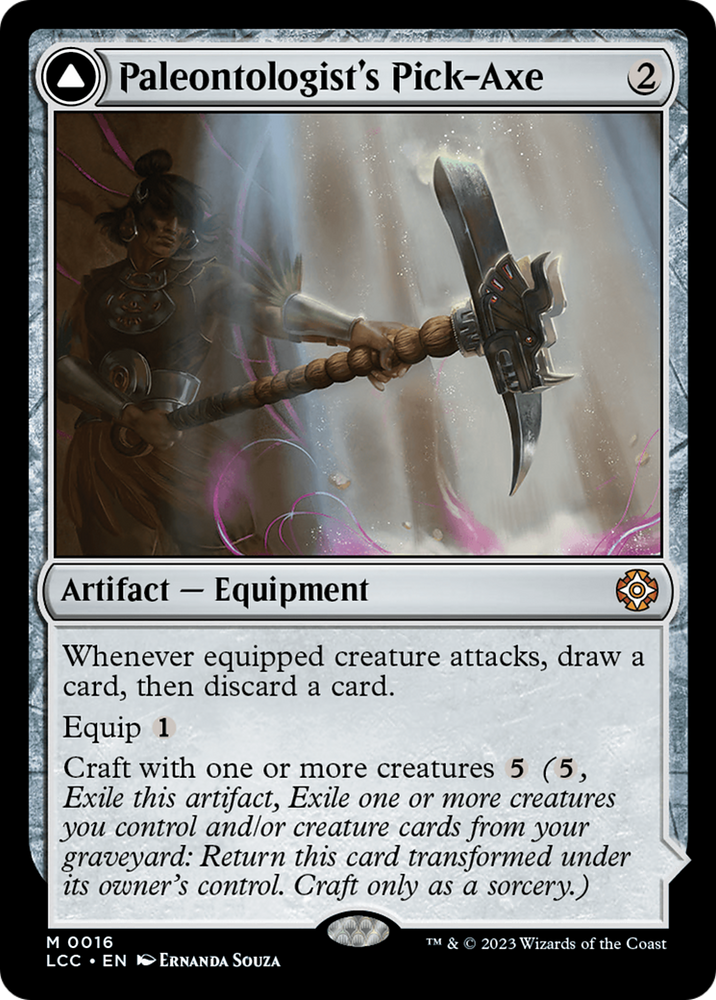 Paleontologist's Pick-Axe (Extended Art) [The Lost Caverns of Ixalan Commander] Magic: The Gathering