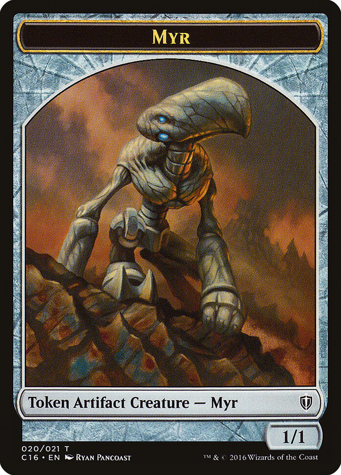 Myr // Bird (002) Double-Sided Token [Commander 2016 Tokens] Magic: The Gathering