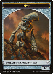 Myr // Bird (002) Double-Sided Token [Commander 2016 Tokens] Magic: The Gathering