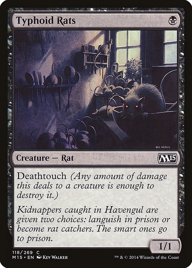 Typhoid Rats [Magic 2015] Magic: The Gathering