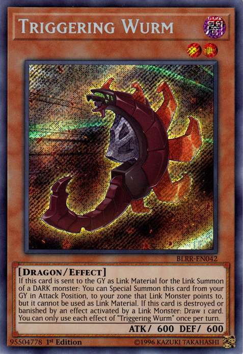 Triggering Wurm [BLRR-EN042] Secret Rare Yu-Gi-Oh!
