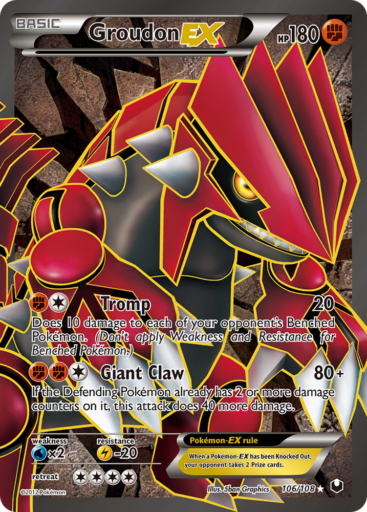 Groudon EX (106/108) [Black & White: Dark Explorers] Pokémon