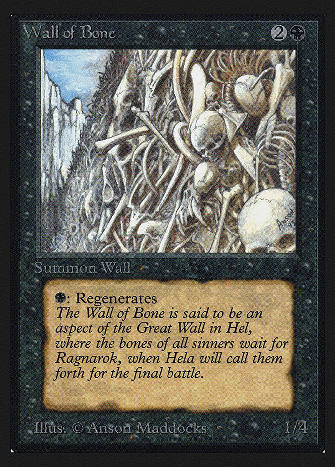 Wall of Bone [Collectors' Edition] Magic: The Gathering