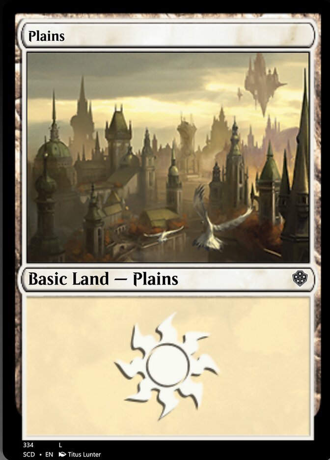 Plains (334) [Starter Commander Decks] Magic: The Gathering