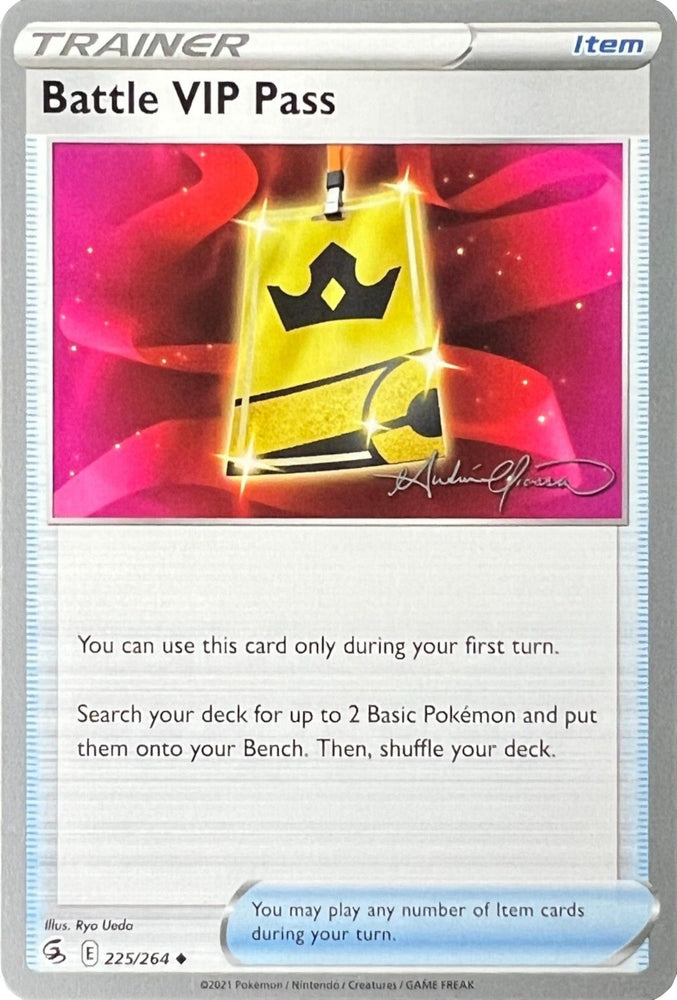 Battle VIP Pass (225/264) (The Shape of Mew - Andre Chiasson) [World Championships 2022] Pokémon