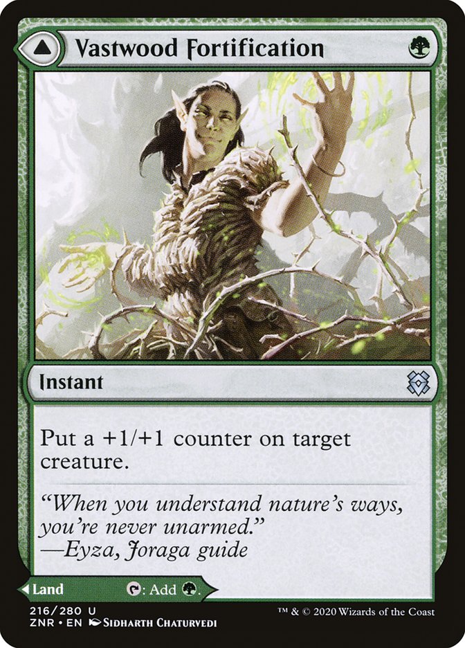 Vastwood Fortification // Vastwood Thicket [Zendikar Rising] Magic: The Gathering