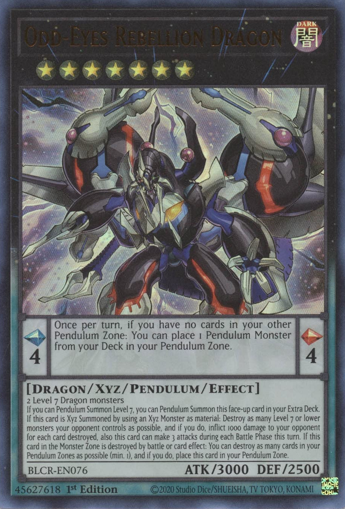 Odd-Eyes Rebellion Dragon [BLCR-EN076] Ultra Rare Yu-Gi-Oh!