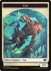 Spirit (023) // Cat Double-Sided Token [Commander 2015 Tokens] Magic: The Gathering