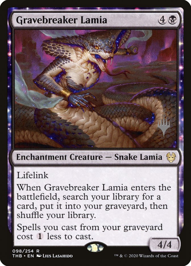 Gravebreaker Lamia (Promo Pack) [Theros Beyond Death Promos] Magic: The Gathering