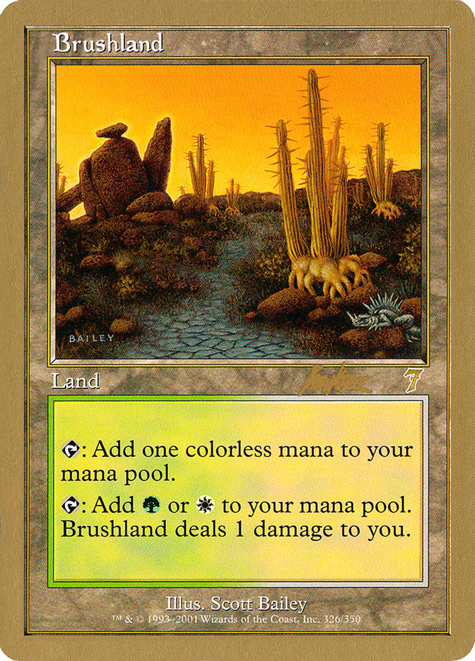 Brushland (Brian Kibler) [World Championship Decks 2002] Magic: The Gathering