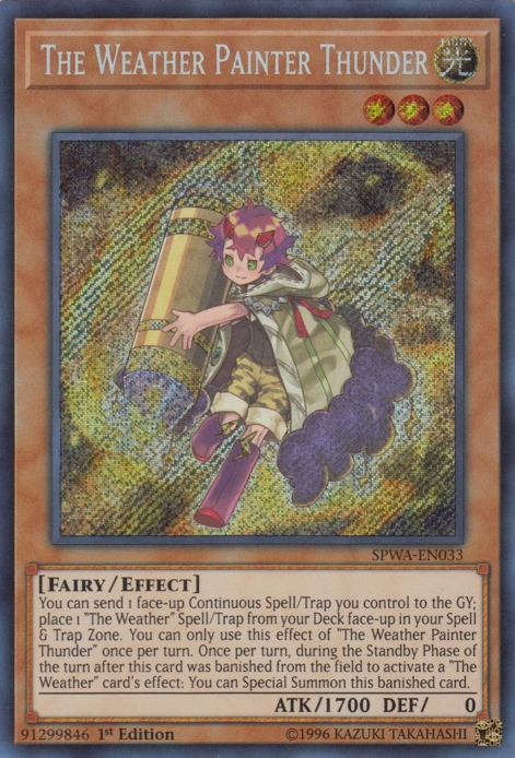 The Weather Painter Thunder [SPWA-EN033] Secret Rare Yu-Gi-Oh!