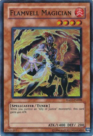 Flamvell Magician [HA01-EN008] Super Rare Yu-Gi-Oh!