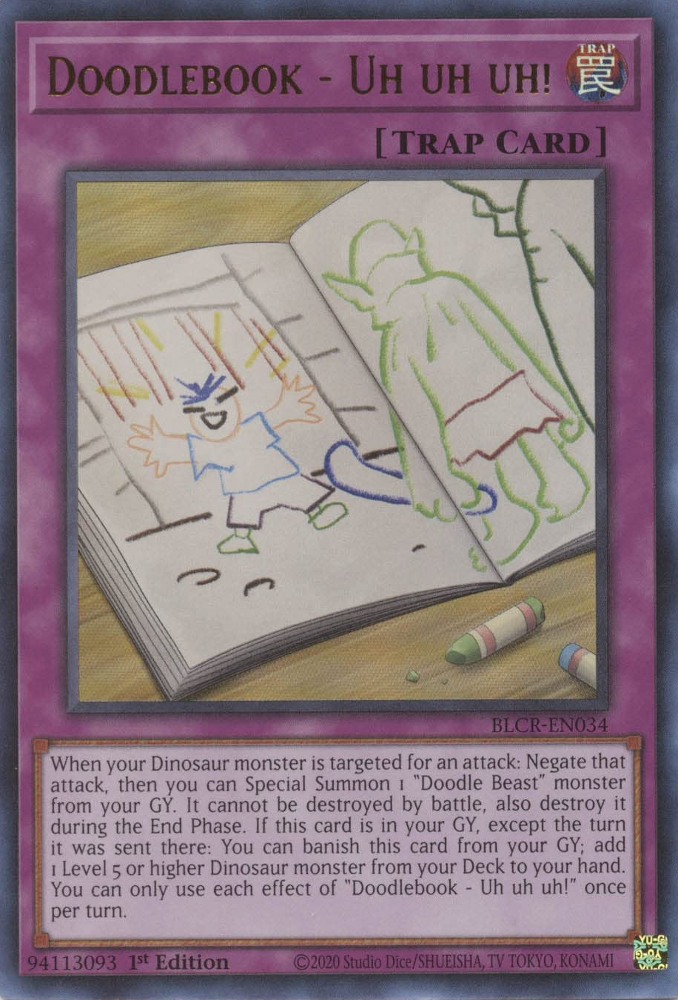 Doodlebook - Uh uh uh! [BLCR-EN034] Ultra Rare Yu-Gi-Oh!