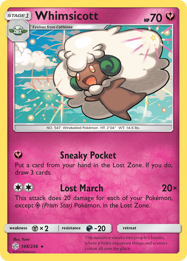 Whimsicott (148/236) [Sun & Moon: Cosmic Eclipse] Pokémon
