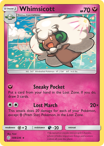 Whimsicott (148/236) [Sun & Moon: Cosmic Eclipse] Pokémon