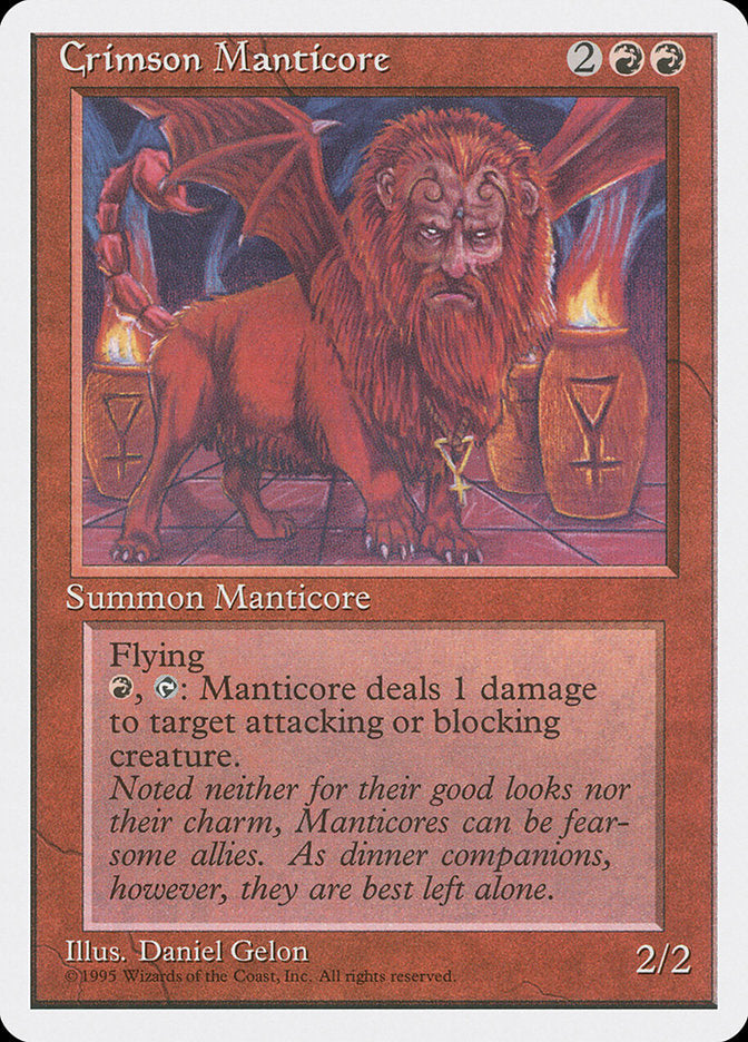 Crimson Manticore [Fourth Edition] Magic: The Gathering