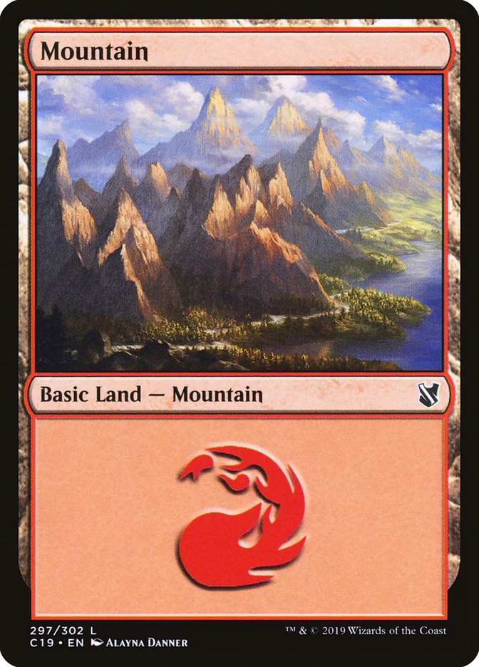 Mountain (297) [Commander 2019] Magic: The Gathering