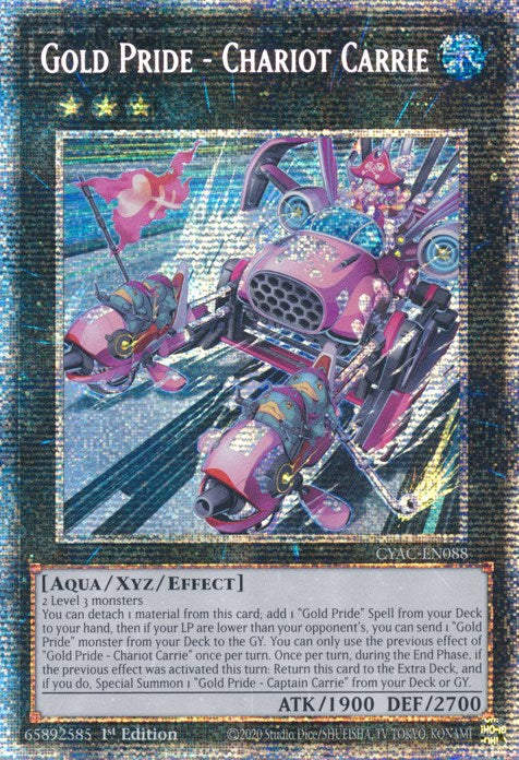 Gold Pride - Chariot Carrie [CYAC-EN088] Starlight Rare Yu-Gi-Oh!
