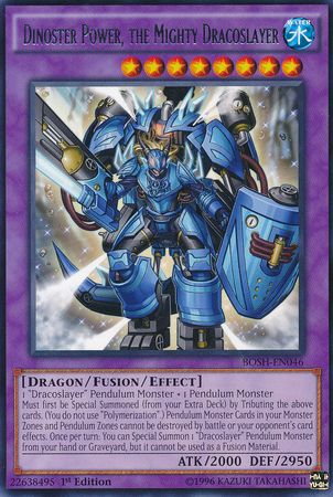 Dinoster Power, the Mighty Dracoslayer [BOSH-EN046] Rare Yu-Gi-Oh!
