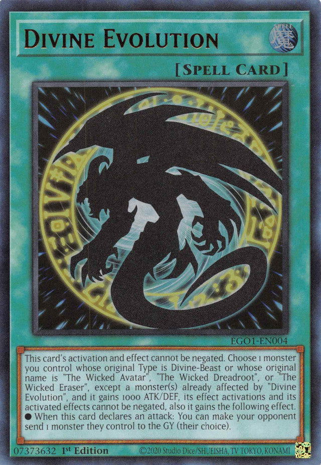 Divine Evolution [EGO1-EN004] Ultra Rare Yu-Gi-Oh!