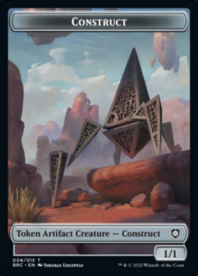 Construct (008) // Goat Double-Sided Token [The Brothers' War Commander Tokens] Magic: The Gathering
