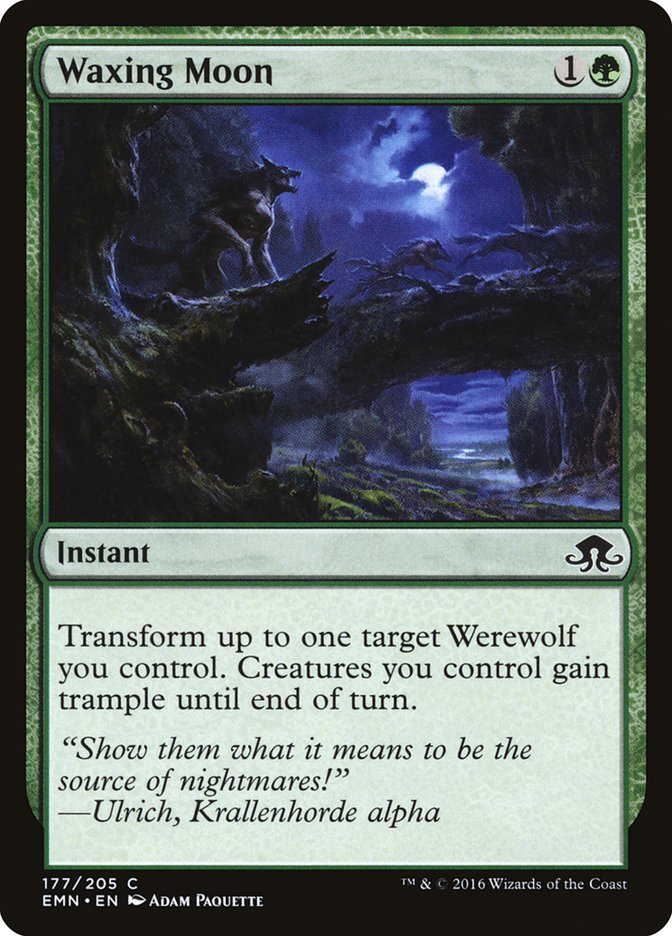 Waxing Moon [Eldritch Moon] Magic: The Gathering