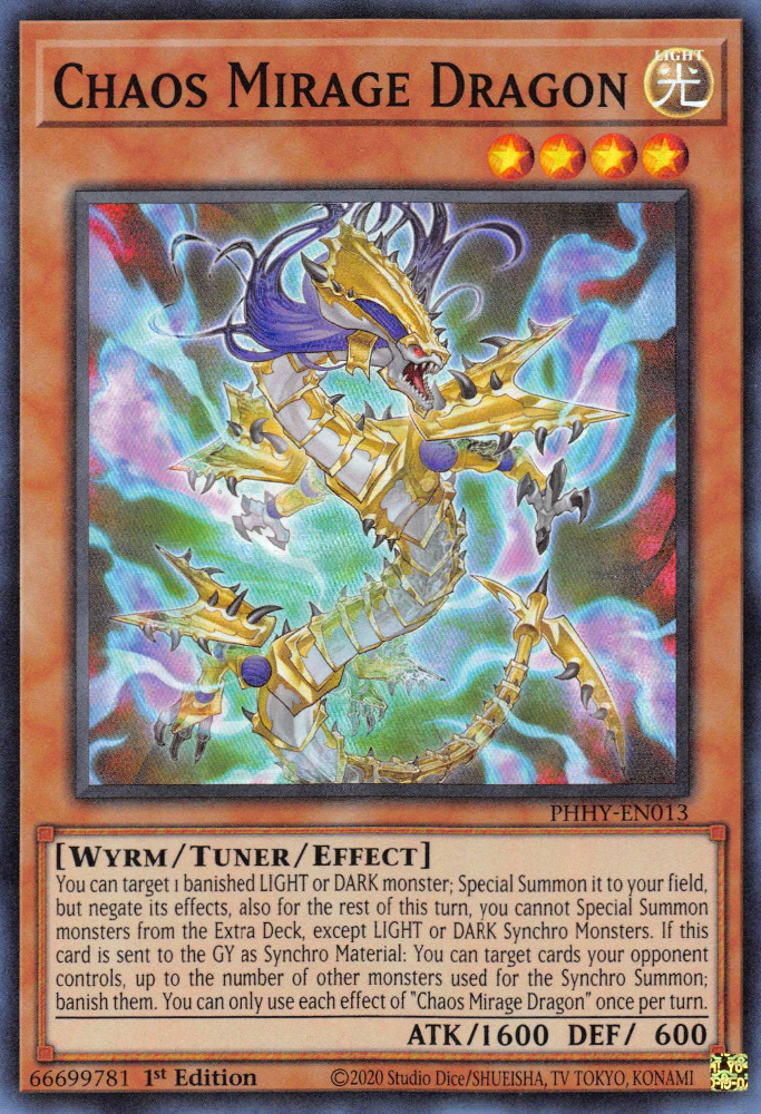 Chaos Mirage Dragon [PHHY-EN013] Super Rare Yu-Gi-Oh!