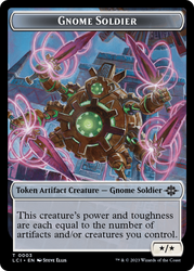 Treasure (0002) // Gnome Soldier Double-Sided Token [Jurassic World Collection Tokens] Magic: The Gathering