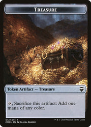 Dragon // Treasure Double-Sided Token [Commander Legends Tokens] Magic: The Gathering