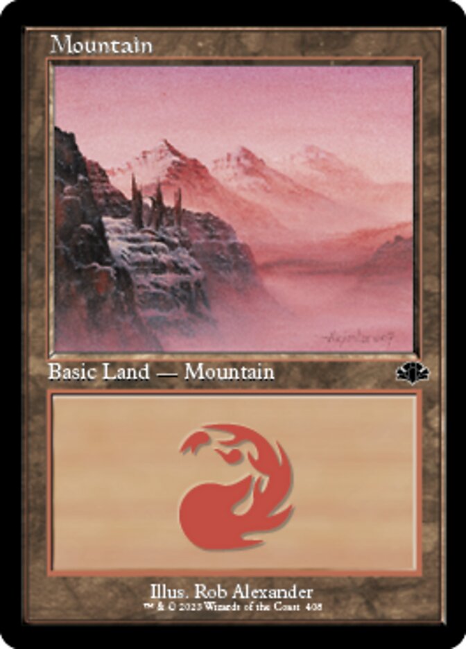 Mountain (408) (Retro) [Dominaria Remastered] Magic: The Gathering
