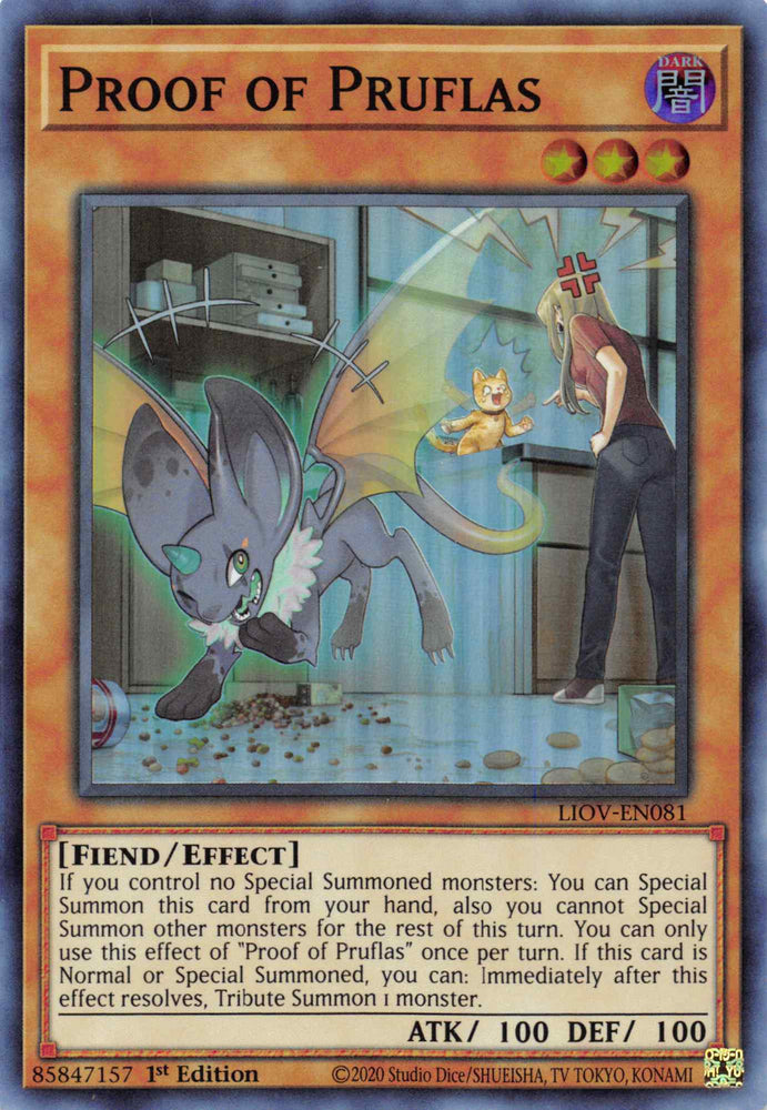 Proof of Pruflas [LIOV-EN081] Super Rare Yu-Gi-Oh!