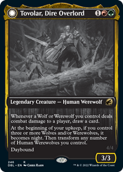 Tovolar, Dire Overlord // Tovolar, the Midnight Scourge [Innistrad: Double Feature] Magic: The Gathering