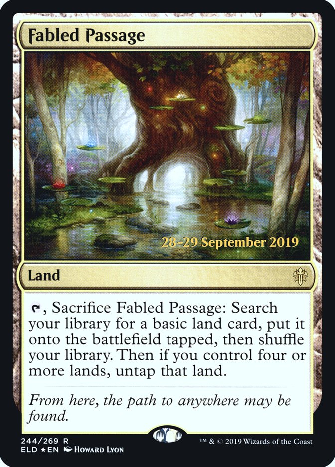 Fabled Passage [Throne of Eldraine Prerelease Promos] Magic: The Gathering
