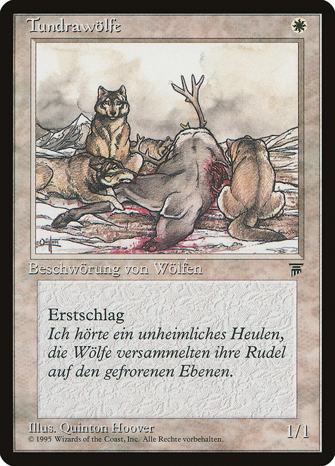 Tundra Wolves (German) - "Tundrawolfe" [Renaissance] Magic: The Gathering